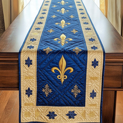 Golden Emblem Quilted Table Runner NCU0PT3643