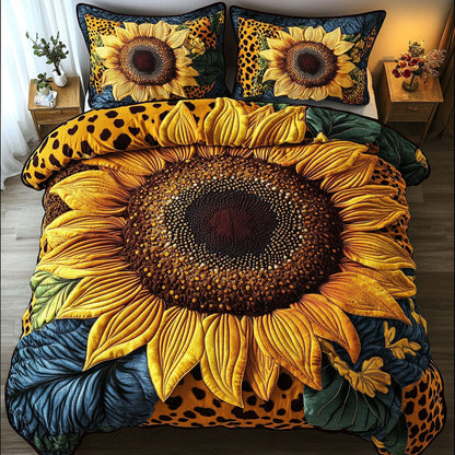 Golden Essence 3-Piece Quilted Bedding Set NCU0NT5527