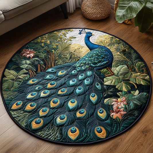 Golden Eyes Quilted Round Mat NCU0DV3380