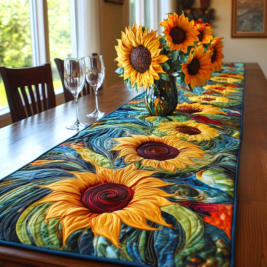 Golden Fields Quilted Table Runner NCU0DV9440