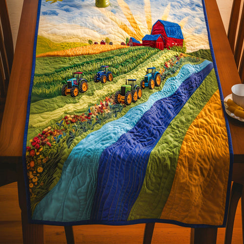 Golden Fields Quilted Table Runner NCU0NT6298