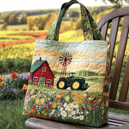 Golden Fields Quilted Tote Bag NCU0PT7973