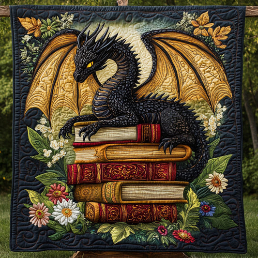 Golden Flame Sentinel Quilted Blanket NCU0NT6775