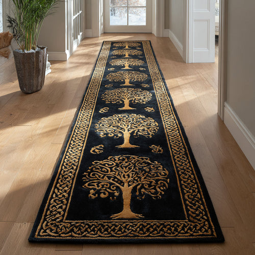 Golden Forest Pathway Runner Carpet NCU0TV893