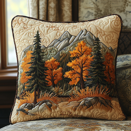 Golden Forest Quilted Pillow Case NCU0DV5411