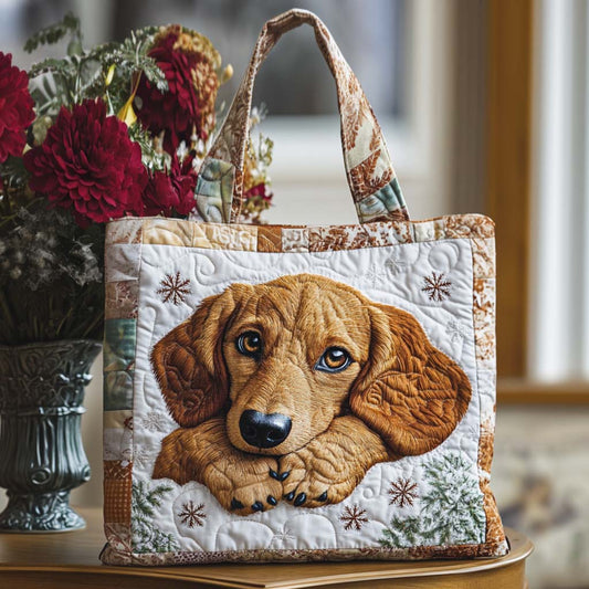 Golden Friend Quilted Tote Bag NCU0NT9753