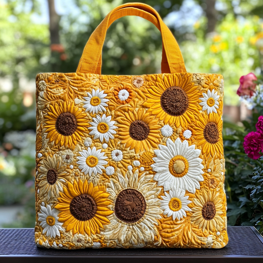 Golden Garden Quilted Tote Bag NCU0VL2715