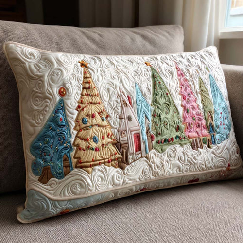 Golden Garland Tree Quilted Bedding Pillow Case NCU0PT9111