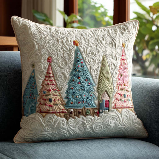 Golden Garland Tree Quilted Pillow Case NCU0PT9111