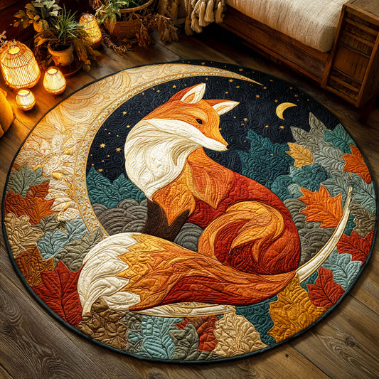 Golden Gaze Quilted Round Mat NCU0TV196