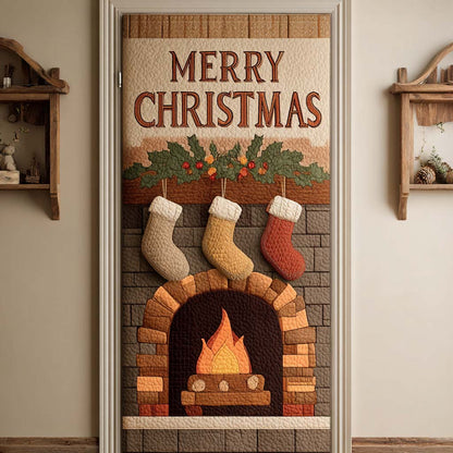 Golden Glow Hearth Quilted Door Cover NCU0XD2009