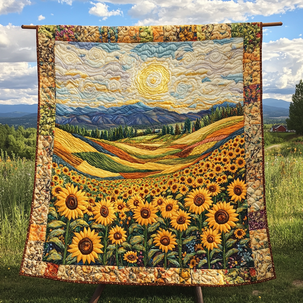 Golden Glow Quilted Blanket NCU0DK6884