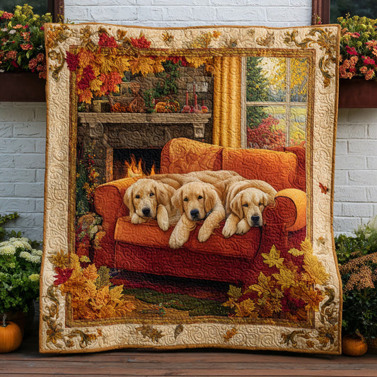 Golden Glow Quilted Blanket NCU0NT9029