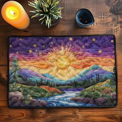 Golden Glow Quilted Place Mat NCU0DK5994