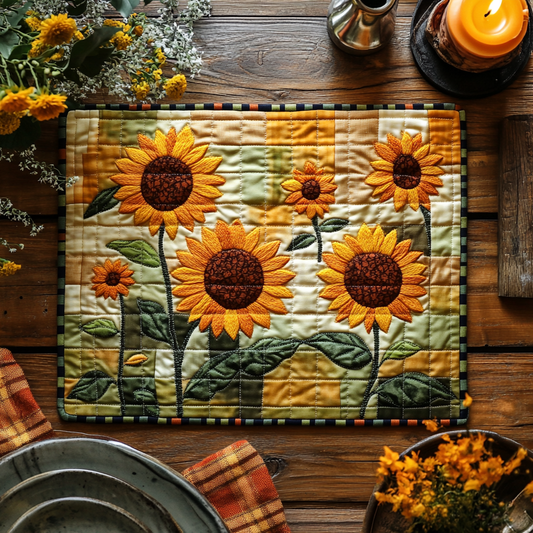 Golden Glow Quilted Place Mat NCU0DV3491