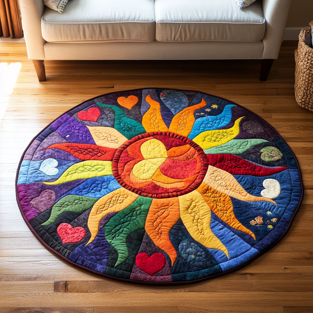 Forest Guardian Quilted Round Mat NCU0NTV361 main image 0