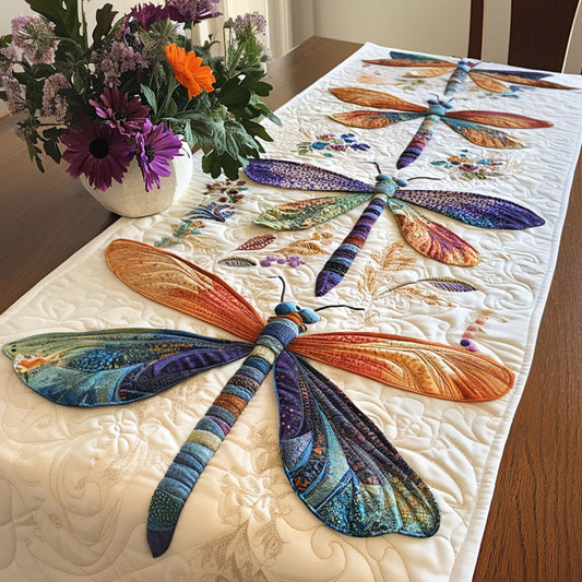Golden Glow Quilted Table Runner NCU0NT4998