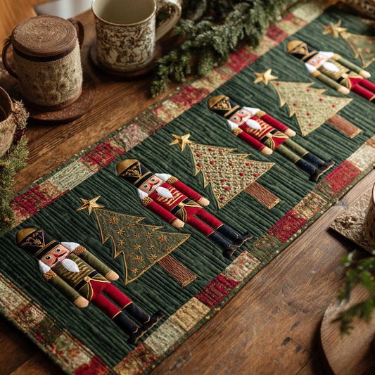 Golden Glow Quilted Table Runner NCU0TV232