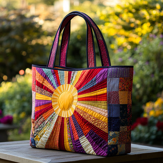 Golden Glow Quilted Tote Bag NCU0DV7169