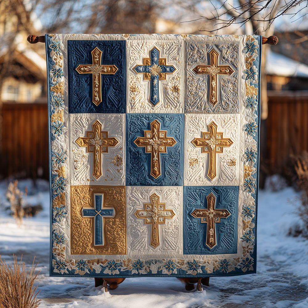 Golden Grace Quilted Blanket NCU0TH3449