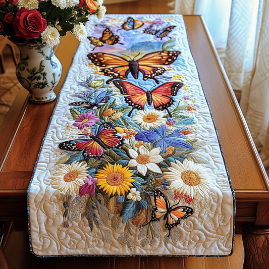 Golden Grace Quilted Table Runner NCU0VL1126