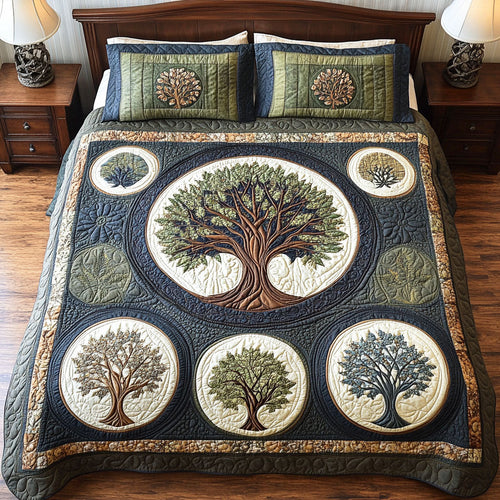 Golden Grove 3-Piece Quilted Bedding Set NCU0TD2496