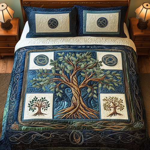 Golden Grove Embrace 3-Piece Quilted Bedding Set NCU0TL2008