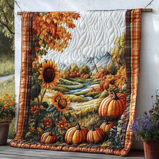 Golden Grove Lane Quilted Blanket NCU0NT8738