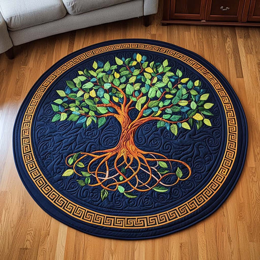 Golden Grove Quilted Round Mat NCU0NT9613