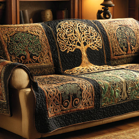 Golden Grove Quilted Sofa Cover NCU0TV573