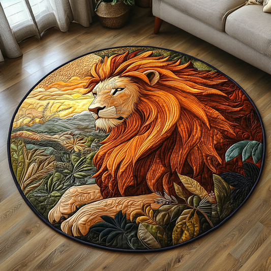 Golden Guardian Quilted Round Mat NCU0DV3703