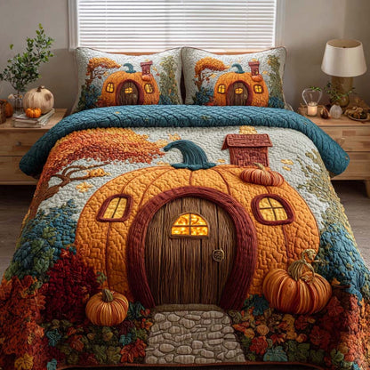 Golden Harvest 3-Piece Quilted Bedding Set NCU0TD038