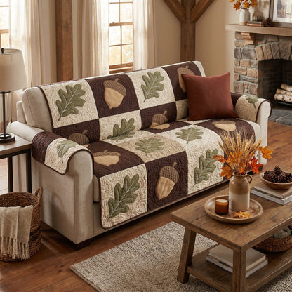 Golden Harvest Quilted Sofa Cover NCU0TD2880