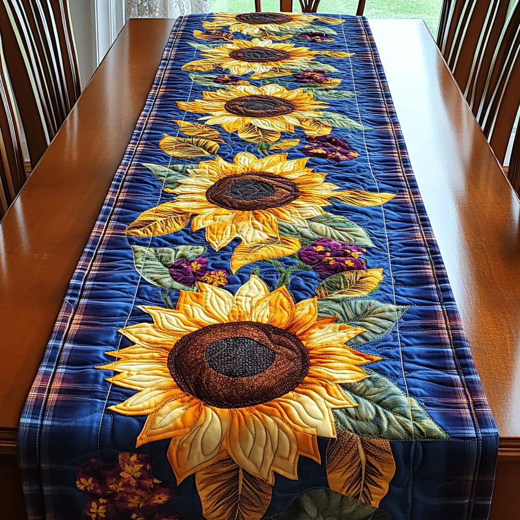 Golden Harvest Quilted Table Runner NCU0DK5789