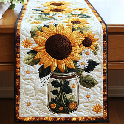Golden Harvest Quilted Table Runner NCU0VL1489