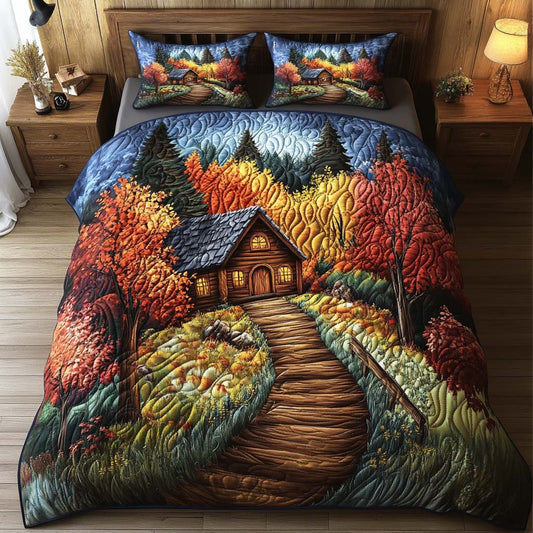 Golden Haven 3-Piece Quilted Bedding Set NCU0NT8978