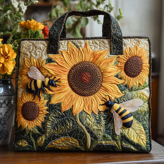 Golden Hive Quilted Tote Bag NCU0NT8618