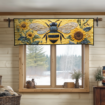 Golden Hive Quilted Valance NCU0DK4015