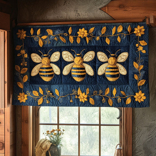 Golden Hive Quilted Valance NCU0NT4246