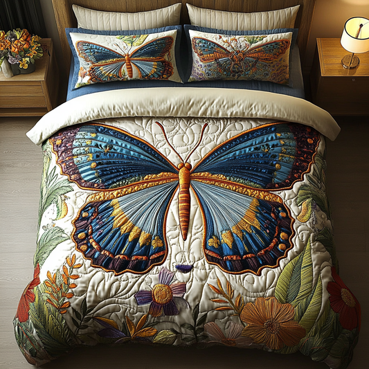 Golden Horizon 3-Piece Quilted Bedding Set NCU0VL1132