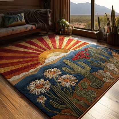 Golden Horizon Bloom Area Rug NCU0PT11344