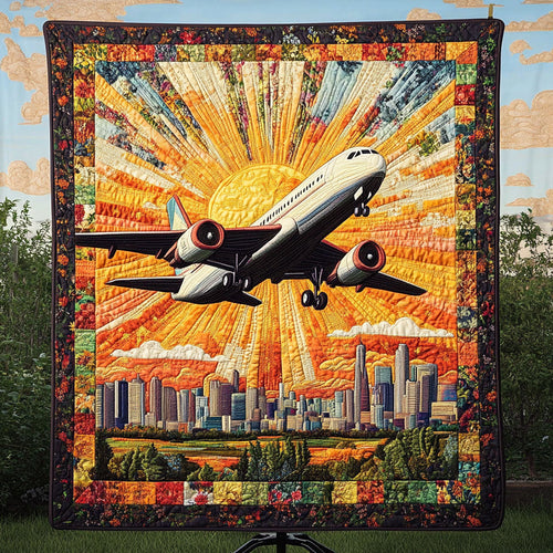 Golden Horizon Quilted Blanket NCU0NT3665