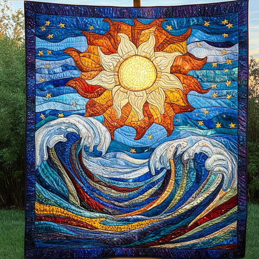 Golden Horizon Quilted Blanket NCU0NT6528