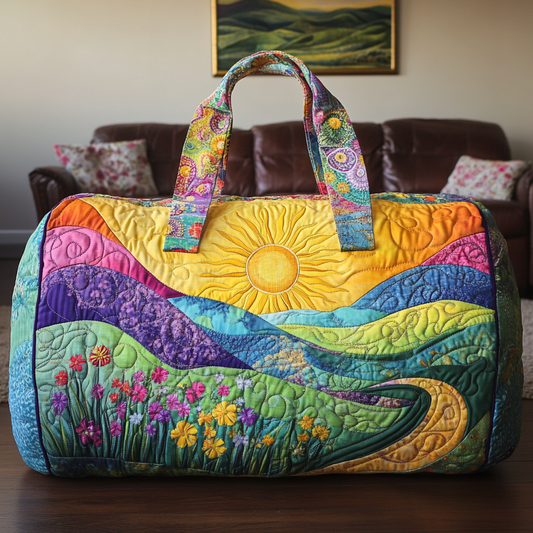 Golden Horizon Quilted Duffle Bag NCU0DK9814
