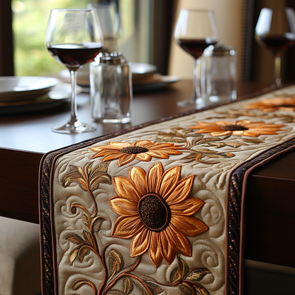 Golden Horizon Quilted Table Runner NCU0DV3111