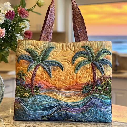 Golden Horizon Quilted Tote Bag NCU0VL2658