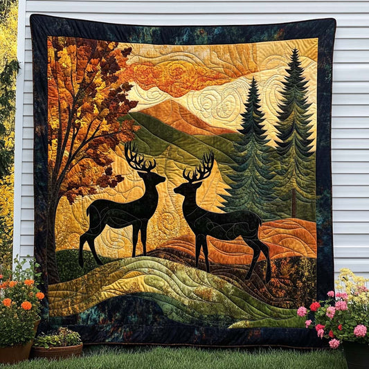 Golden Horns Quilted Blanket NCU0NT8120