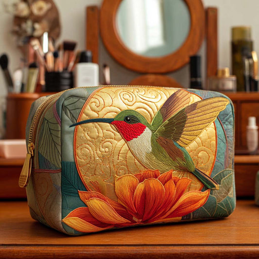 Golden Humming Quilted Makeup Bag NCU0NT10162