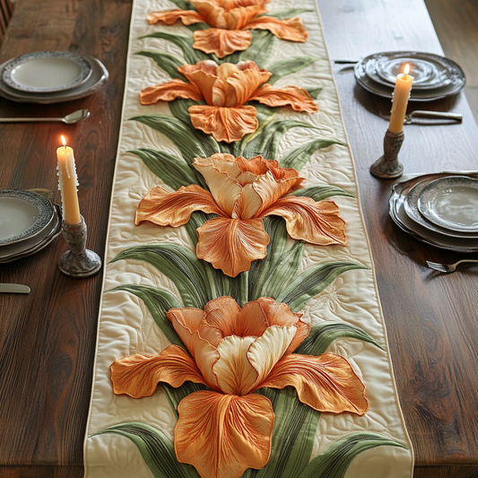 Golden Iris Quilted Table Runner NCU0VH4695