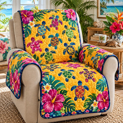 Golden Island Turtles Quilted Sofa Cover NCU0DV10453